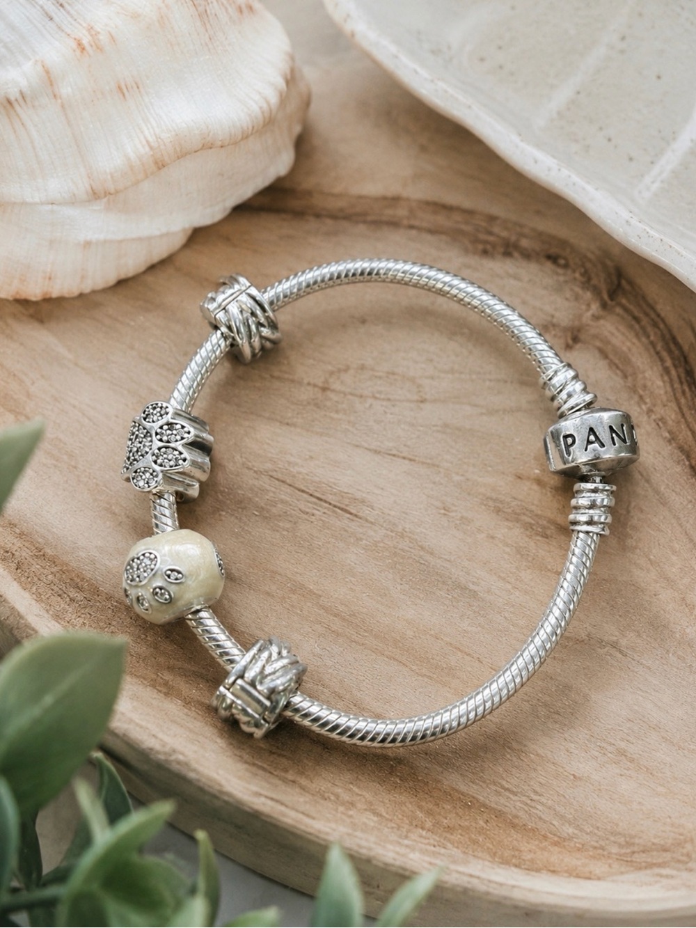 PANDORA 925 STERLING SILVER CHARM BRACELET WITH PET CHARMS  Classic Timeless